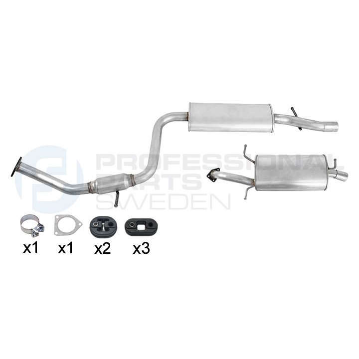 Układ wydechowy Professional Parts 254368062