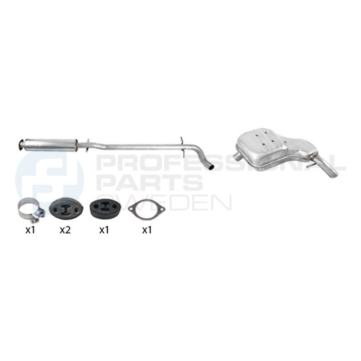 Układ wydechowy Professional Parts 254368058
