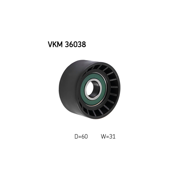 Rolka prowadząca pasek klinowy SKF VKM 36038