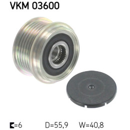 Sprzęgło jednokierunkowe alternatora SKF VKM 03600