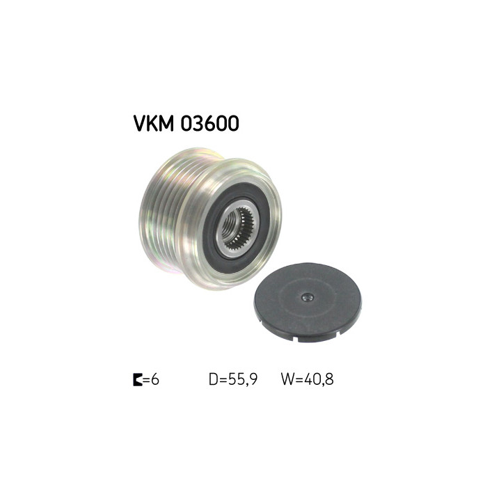 Sprzęgło jednokierunkowe alternatora SKF VKM 03600