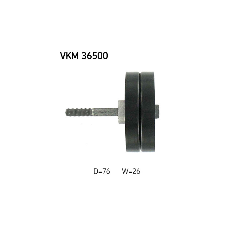 Rolka prowadząca pasek klinowy SKF VKM 36500