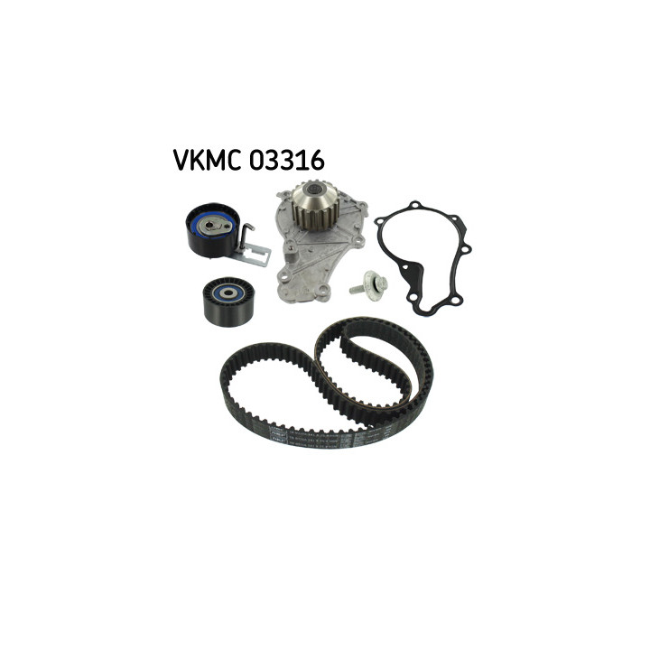 Pompa wodna + zestaw paska rozrządu SKF VKMC 03316