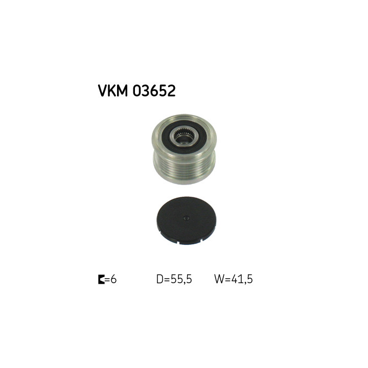 Sprzęgło jednokierunkowe alternatora SKF VKM 03652