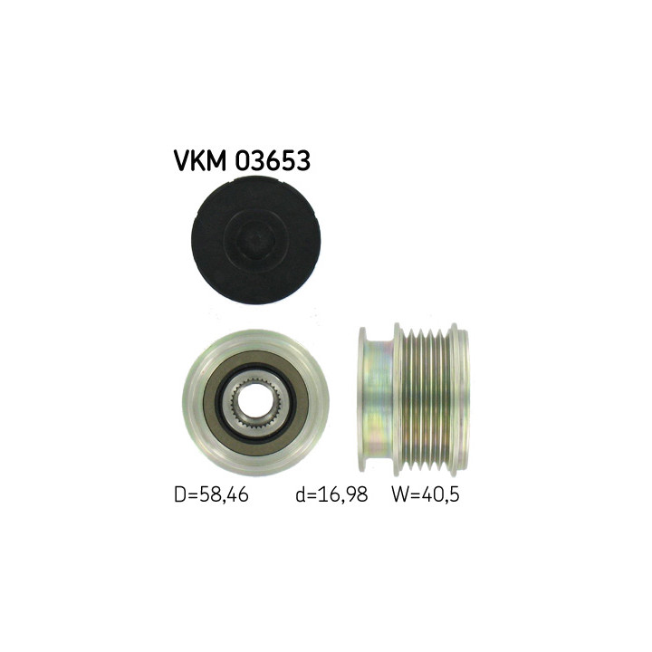 Sprzęgło jednokierunkowe alternatora SKF VKM 03653
