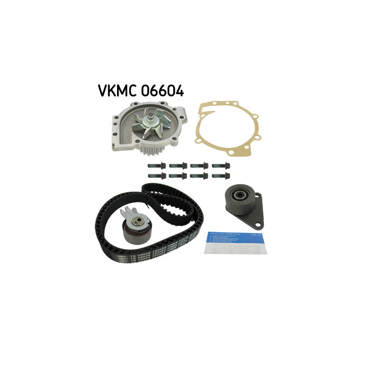 Pompa wodna + zestaw paska rozrządu SKF VKMC 06604