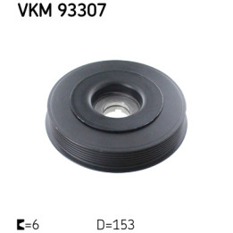 Koło pasowe wału korbowego SKF VKM 93307