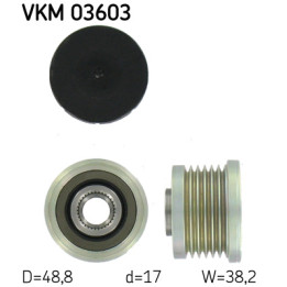 Sprzęgło jednokierunkowe alternatora SKF VKM 03603