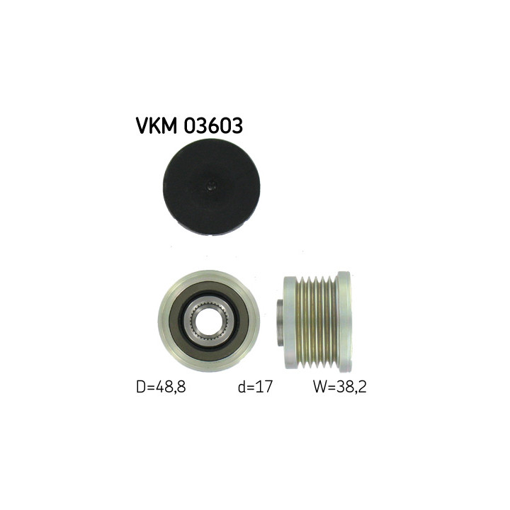 Sprzęgło jednokierunkowe alternatora SKF VKM 03603