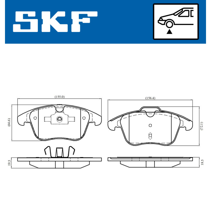 Klocki hamulcowe SKF VKBP 80049