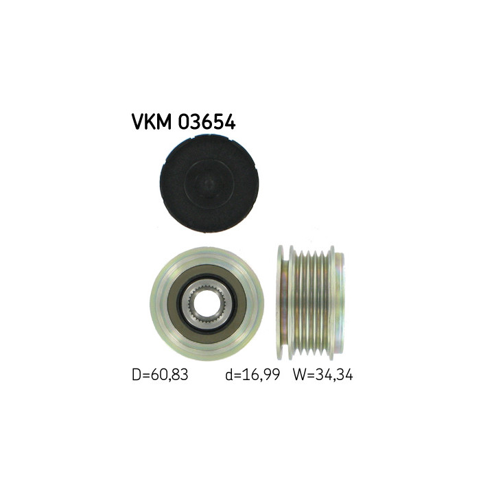 Sprzęgło jednokierunkowe alternatora SKF VKM 03654