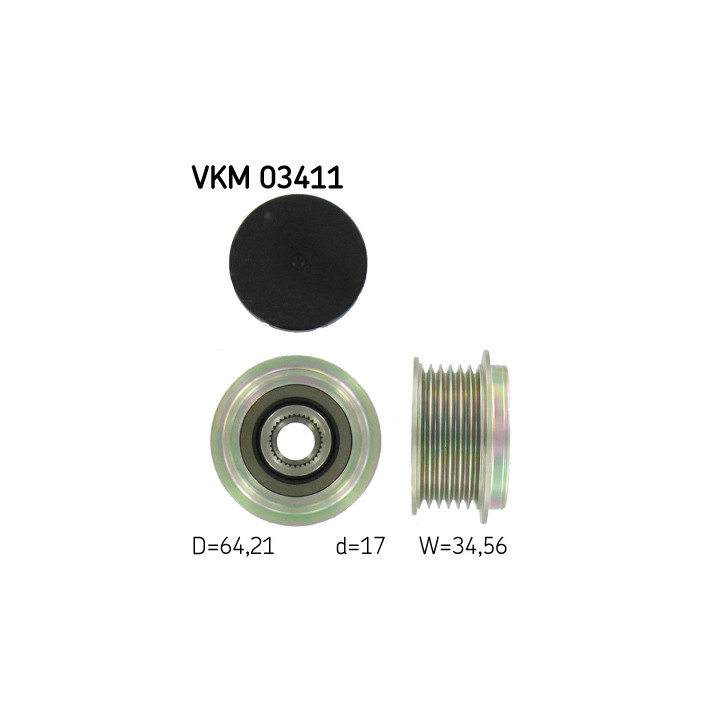 Sprzęgło jednokierunkowe alternatora SKF VKM 03411