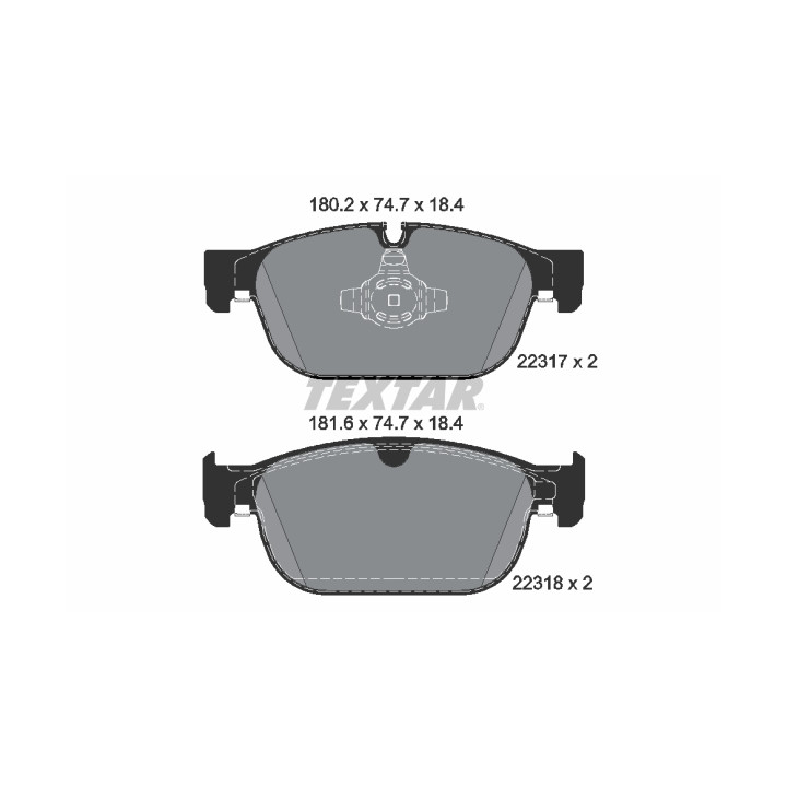 Klocki hamulcowe TEXTAR 2231701