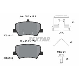 Klocki hamulcowe TEXTAR 2051001