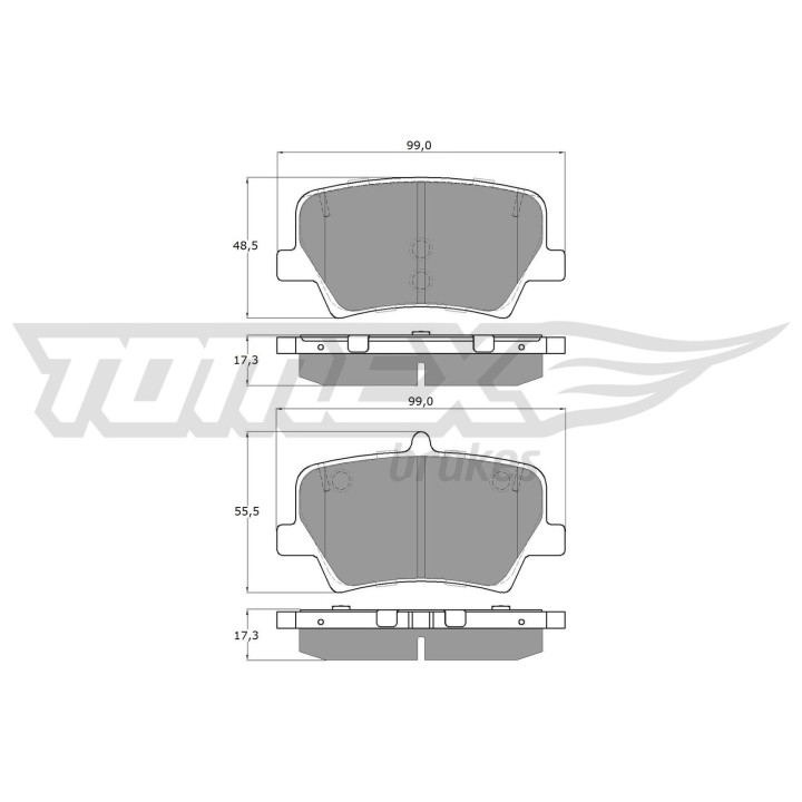 Klocki hamulcowe TOMEX Brakes TX 19-17
