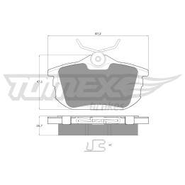Klocki hamulcowe TOMEX Brakes TX 13-07