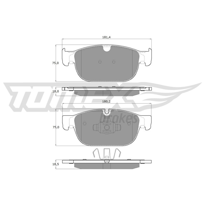 Klocki hamulcowe TOMEX Brakes TX 18-57
