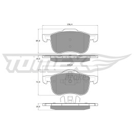 Klocki hamulcowe TOMEX Brakes TX 14-04