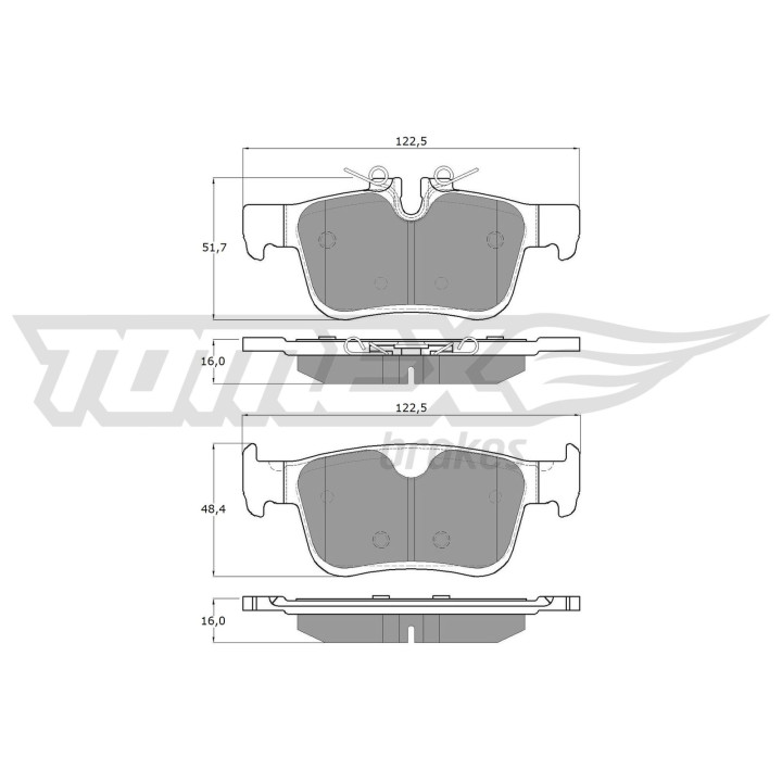 Klocki hamulcowe TOMEX Brakes TX 18-87