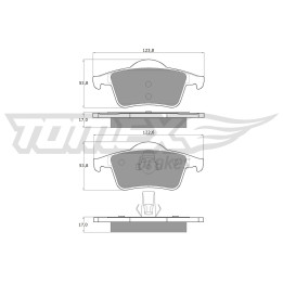 Klocki hamulcowe TOMEX Brakes TX 14-05