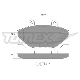 Klocki hamulcowe TOMEX Brakes TX 11-67