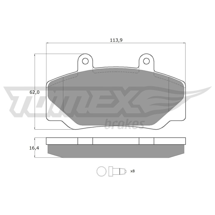 Klocki hamulcowe TOMEX Brakes TX 11-67
