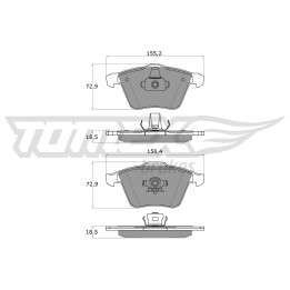 Klocki hamulcowe TOMEX Brakes TX 15-26