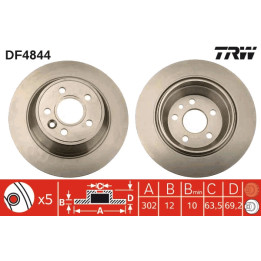Tarcza hamulcowa TRW DF4844