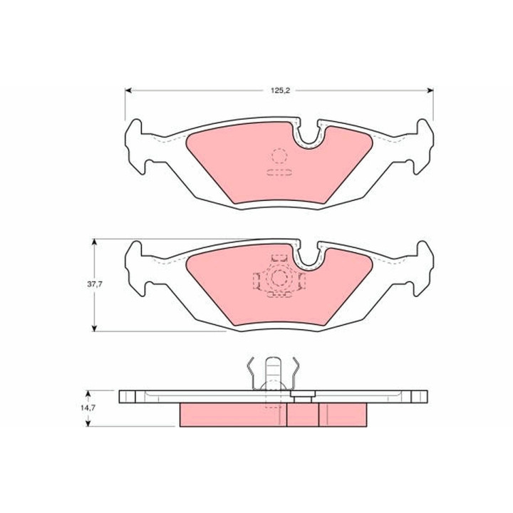 Klocki hamulcowe TRW GDB1068