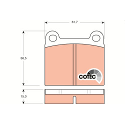 Klocki hamulcowe TRW GDB101
