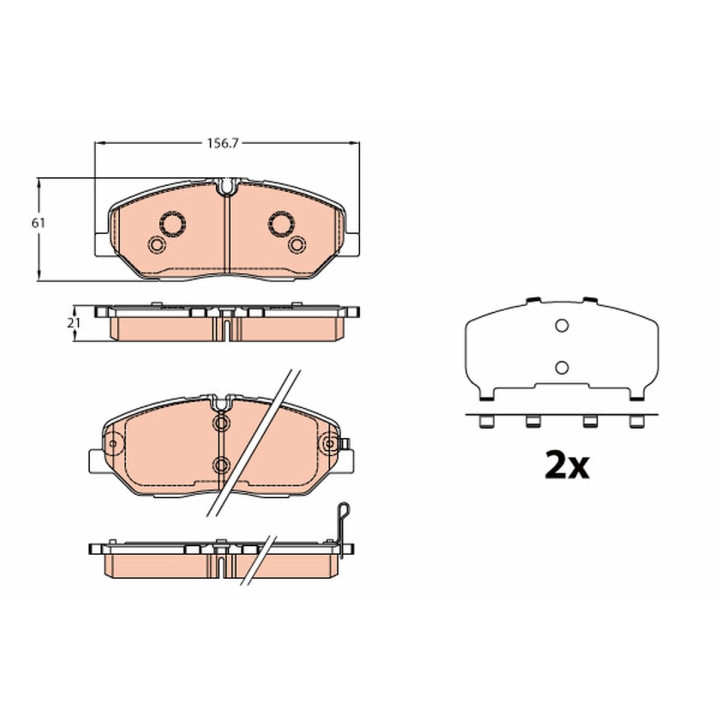 Klocki hamulcowe TRW GDB2227