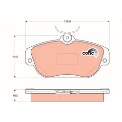 Klocki hamulcowe TRW GDB837