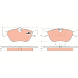 Klocki hamulcowe TRW GDB1159