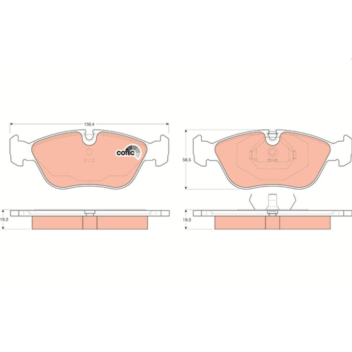 Klocki hamulcowe TRW GDB1159