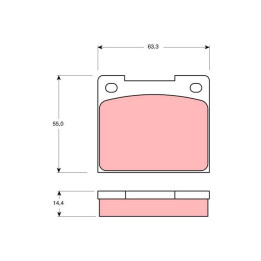 Klocki hamulcowe TRW GDB533
