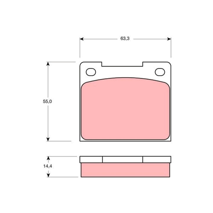 Klocki hamulcowe TRW GDB533