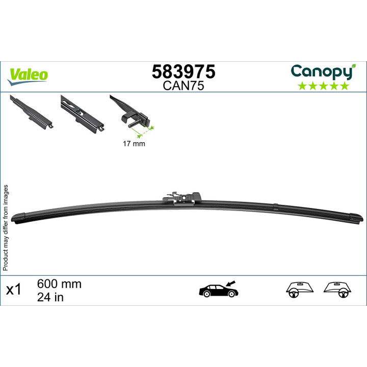 Pióro wycieraczki VALEO 583975