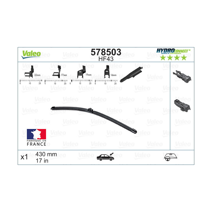 Pióro wycieraczki VALEO 578503