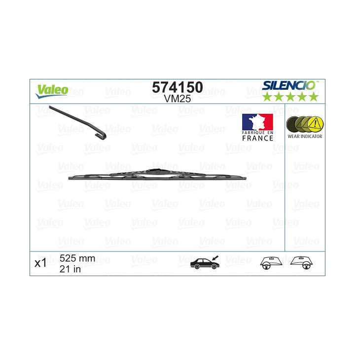 Pióro wycieraczki VALEO 574150
