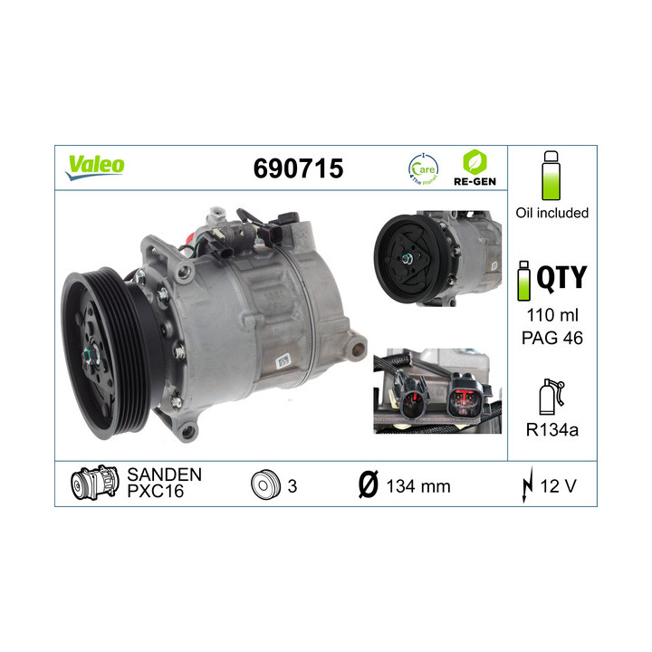 Sprężarka klimatyzacji VALEO 690715