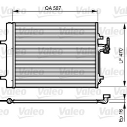 Skraplacz klimatyzacji VALEO 814184