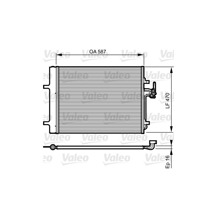Skraplacz klimatyzacji VALEO 814184