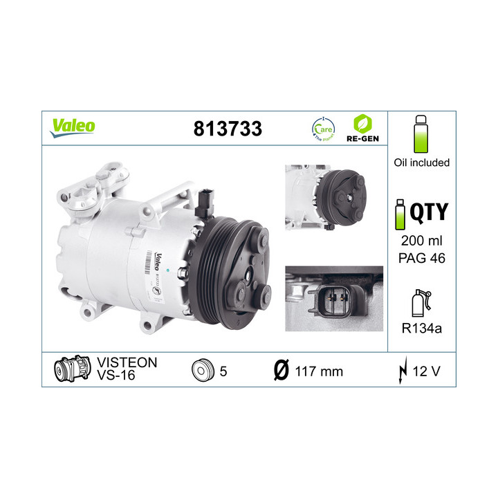 Sprężarka klimatyzacji VALEO 813733