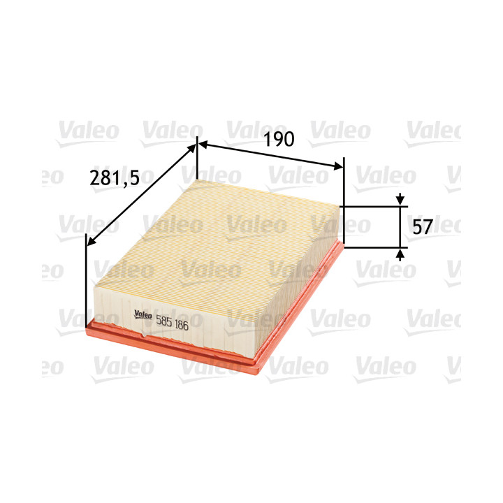 Filtr powietrza VALEO 585186