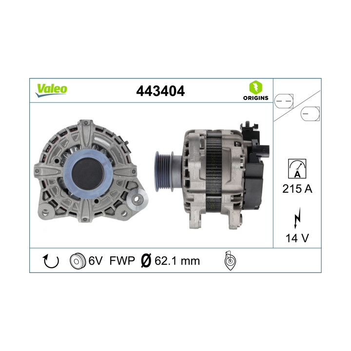 Alternator VALEO 443404
