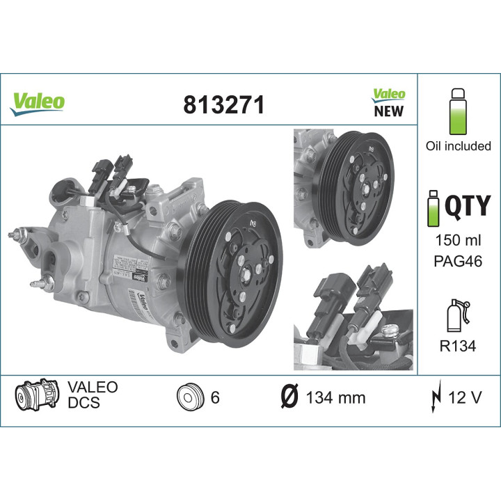 Sprężarka klimatyzacji VALEO 813271