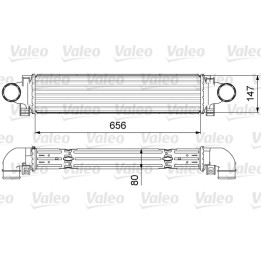 Chłodnica powietrza Intercooler VALEO 818646
