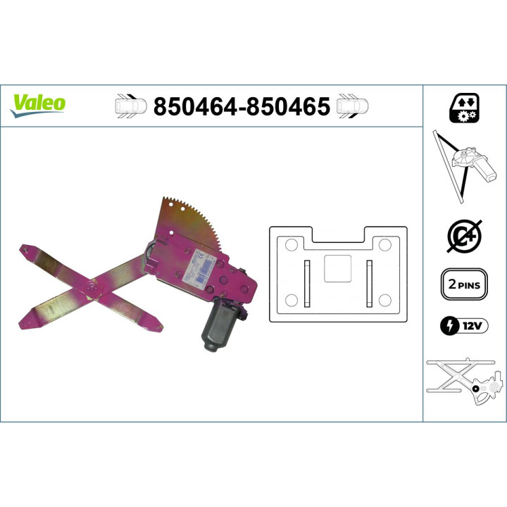 Podnośnik szyby VALEO 850464