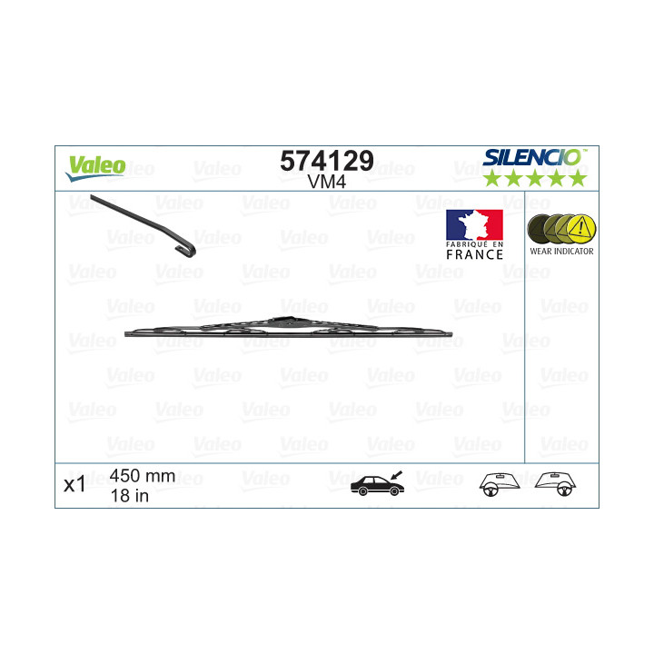 Pióro wycieraczki VALEO 574129