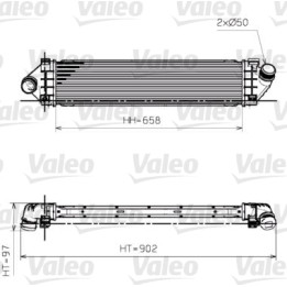 Chłodnica powietrza Intercooler VALEO 818246